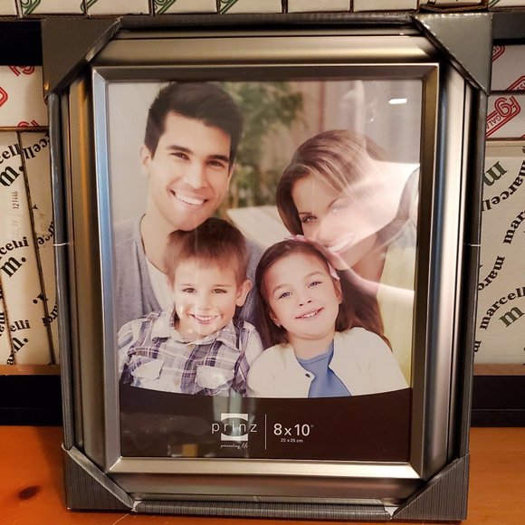 Prinz 8"x10" Pewter Metal (Warm Silver) Monroe Photo Frame #1789-815, New in Box - Picture 1 of 3